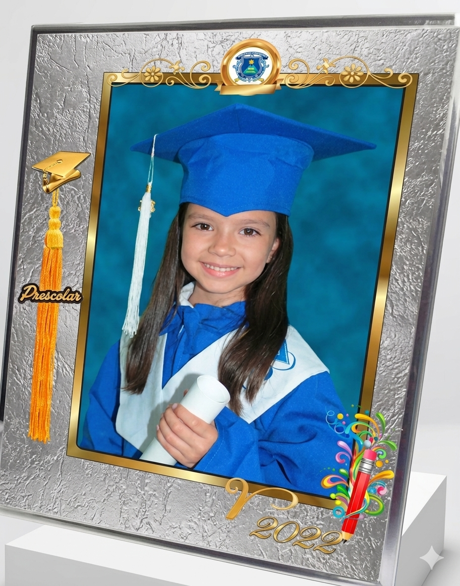 Medalla de Grado – fondo oscuro